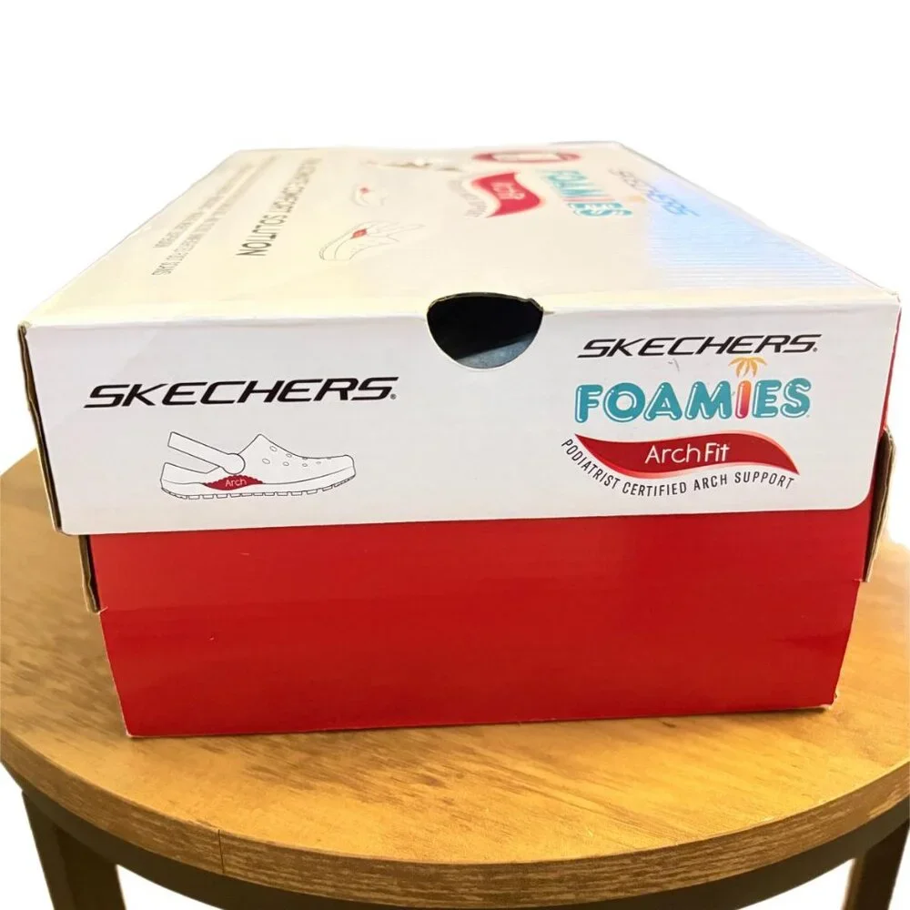 Skechers Women's Foamies Arch Fit Comfort Sandals Dream Day- White Size 8,9, 10. - Picture 11 of 15